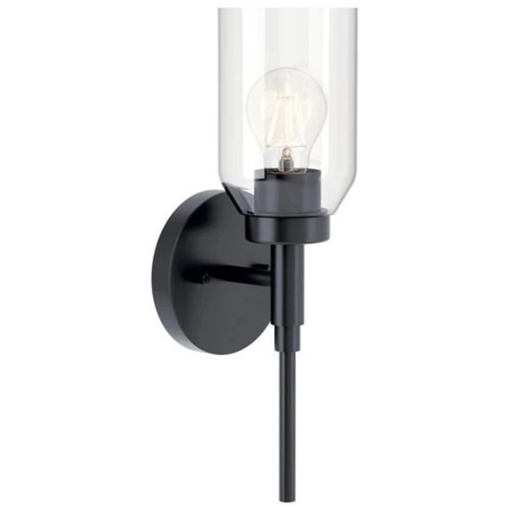 Kichler 55183 Madden Black 15" Tall 1 Light Wall Sconce NIB